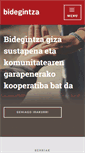 Mobile Screenshot of bidegintza.org