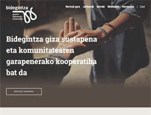 Tablet Screenshot of bidegintza.org